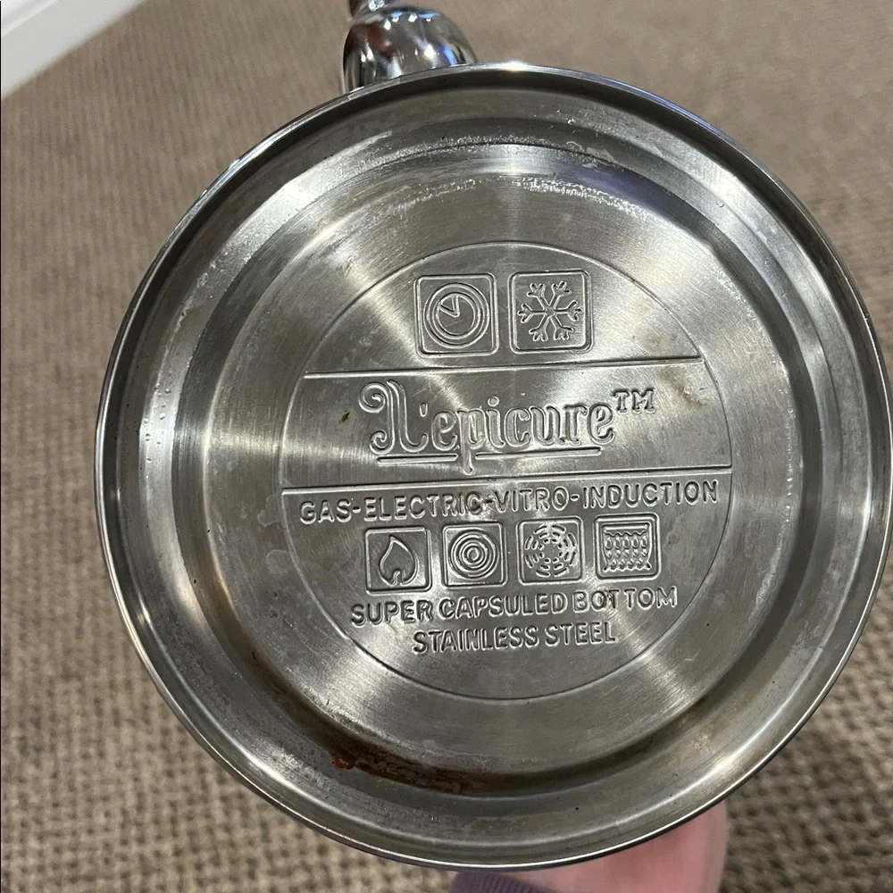 L'epicure Stainless Steel 18/10 Teapot 1 Quart Kettle Premium Quality Strainer